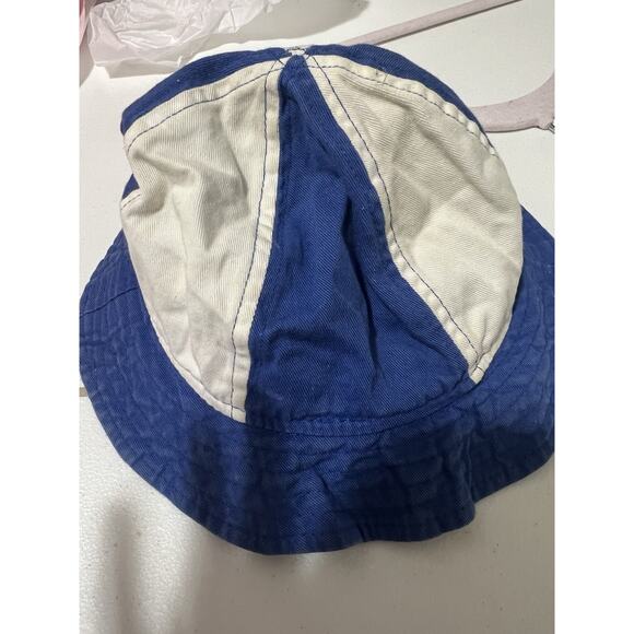 Vintage 90s Y2K Disney Winnie the Pooh Bucket Hat Blue And White Denim Kids - Picture 5 of 5